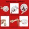 129pcs Red Black White Balloons Confetti Garland Arch Kit for Graduation BBQ Casino Theme Party Decorations Poker Card Racing Car Birthday Supplies